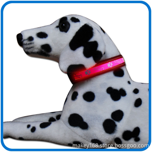 Led Shinning Light Illuminated Pet Dog Collar